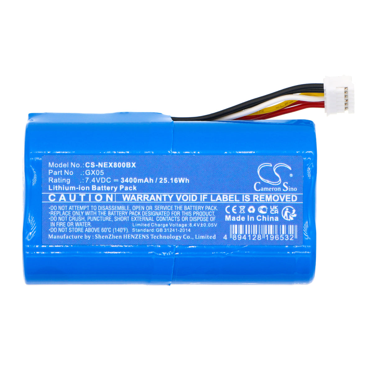 Replacement Battery for NEXGO | Dejavoo | WizarPOS N86 – Payment Terminal – 3400mAh / 7.4V