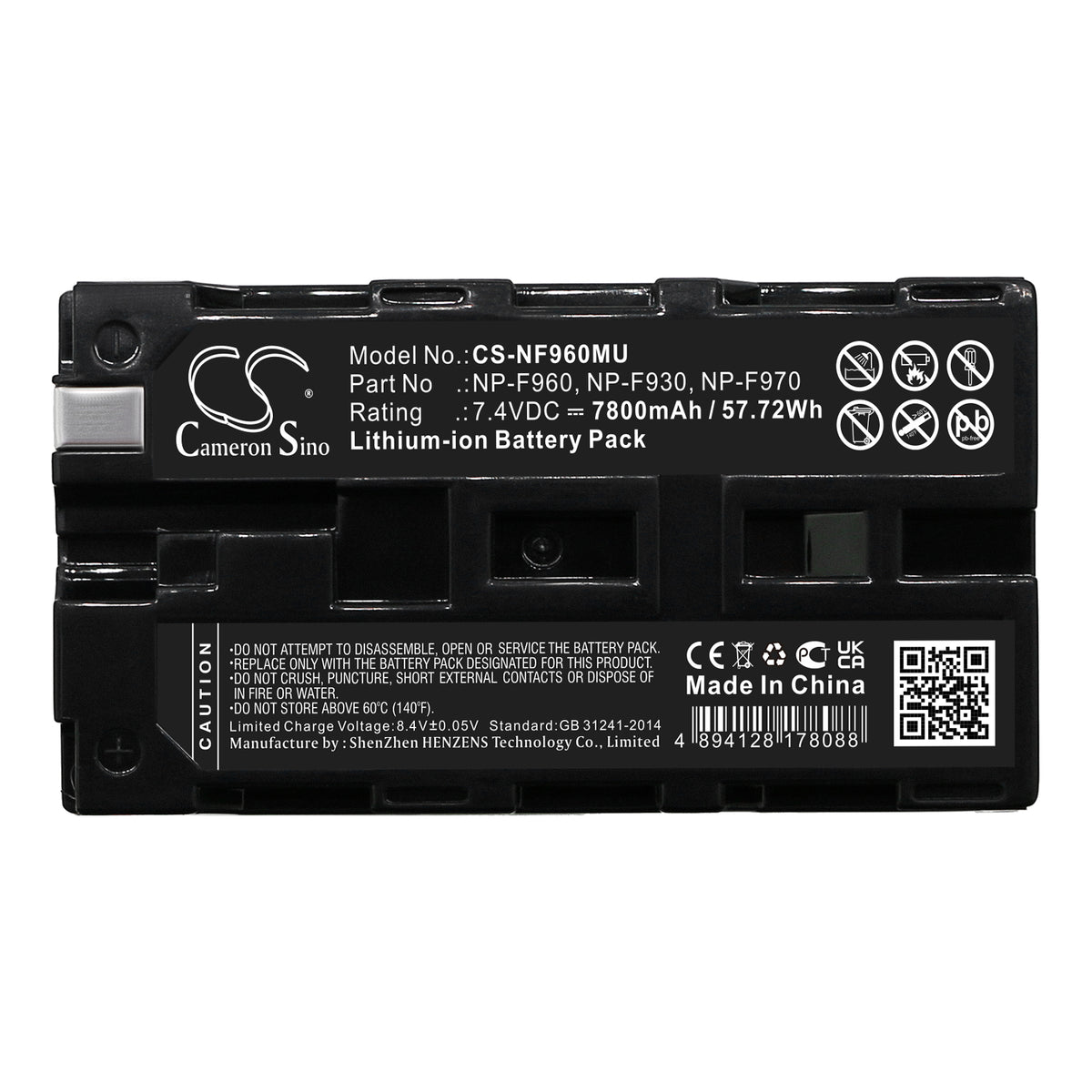 Replacement Battery for Sound Devices | Comrex | Sony | Hawk-Woods | Video Devices 633 mixer – Camera – 7800mAh / 7.4V