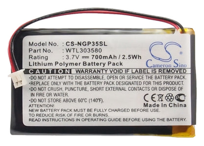 Replacement Battery for NavGear GT-35 3D – GPS, Navigator – 700mAh / 3.7V - image 5