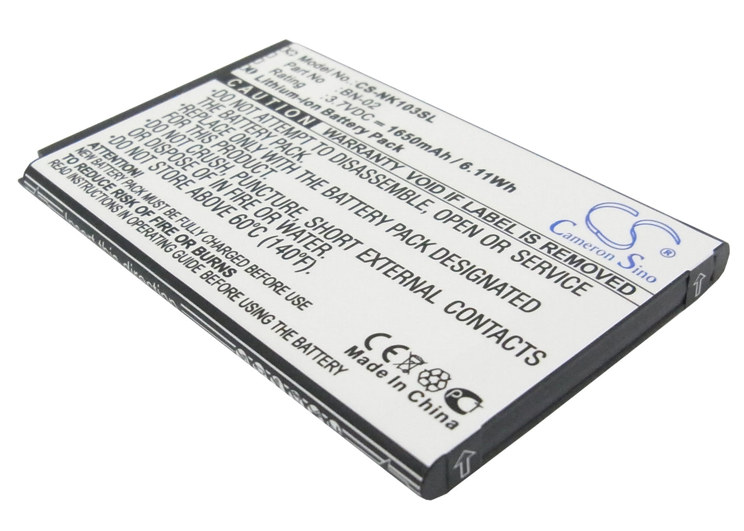 Replacement Battery for Nokia Nokia XL – Mobile, SmartPhone – 1650mAh / 3.7V - image 1