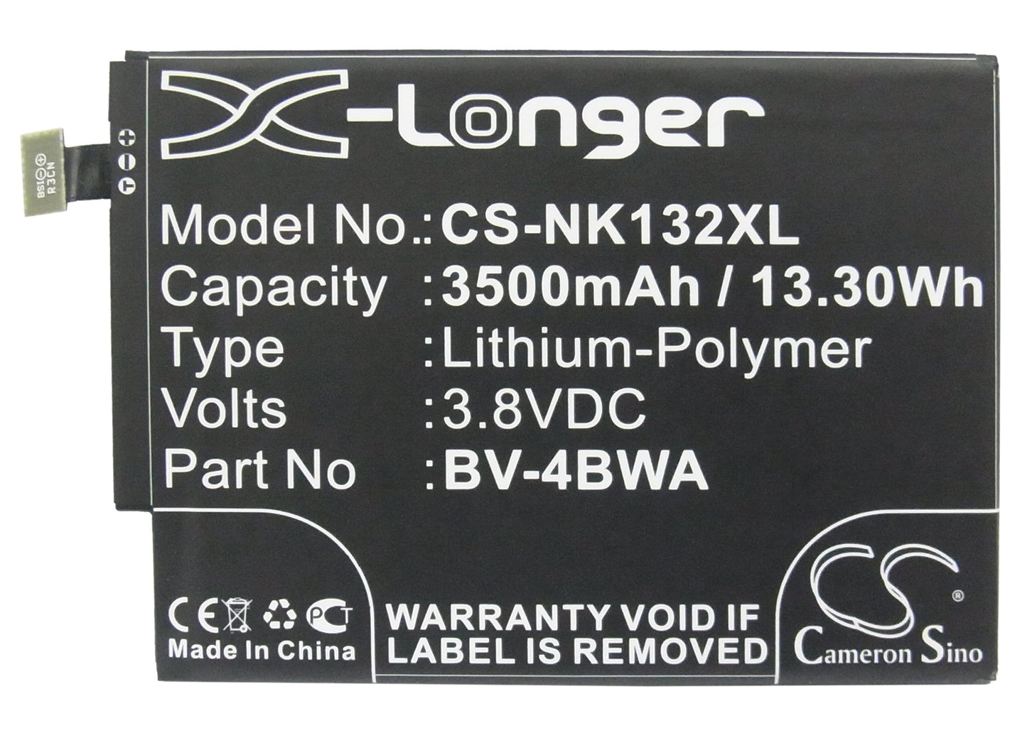 Replacement Battery for Microsoft  Lumia 1320 – Mobile, SmartPhone – 3500mAh / 13.30Wh / 3.8V