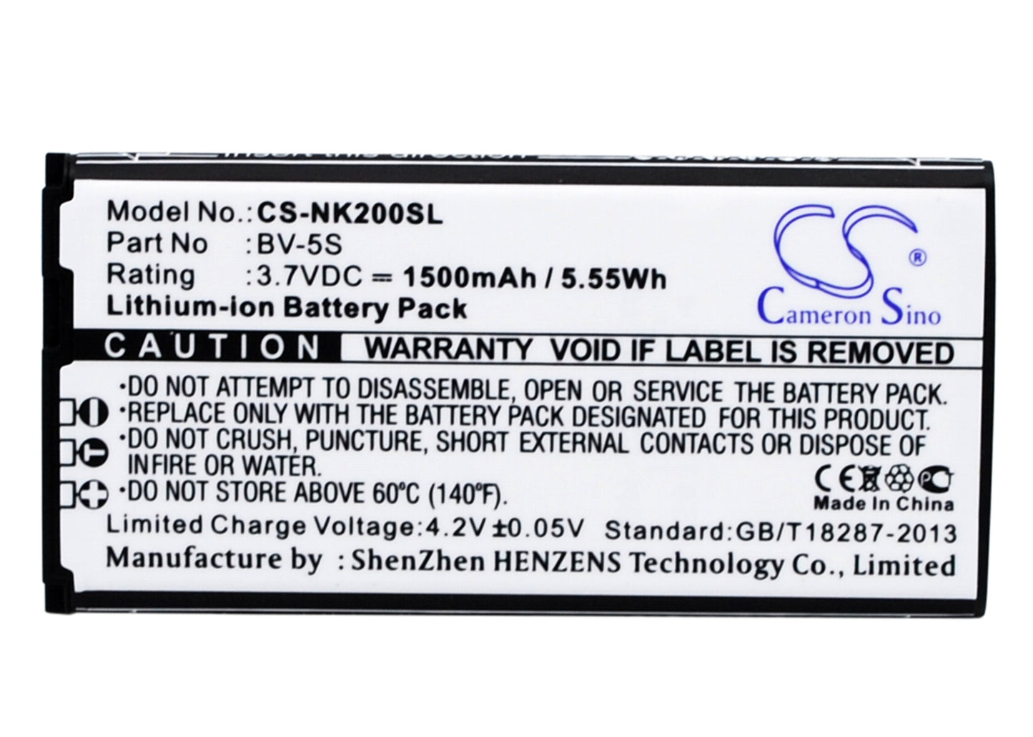 Replacement Battery for Nokia X2 – Mobile, SmartPhone – 1500mAh / 3.7V - image 1