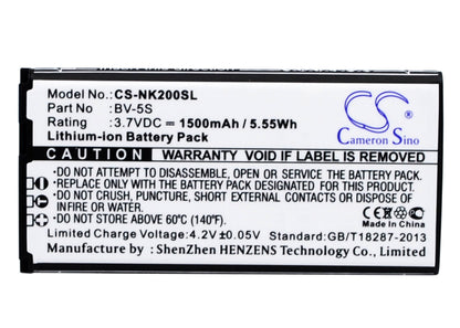 Replacement Battery for Nokia X2 – Mobile, SmartPhone – 1500mAh / 3.7V - image 1