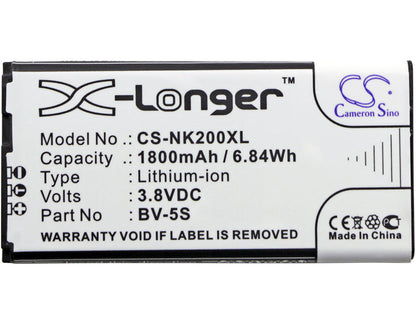 Replacement Battery for Nokia  RM-1013 – Mobile, SmartPhone – 1800mAh / 6.84Wh / 3.8V