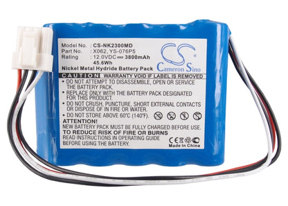 Replacement Battery for Nihon Kohden BSM-2300 – Medical – 3800mAh / 12V