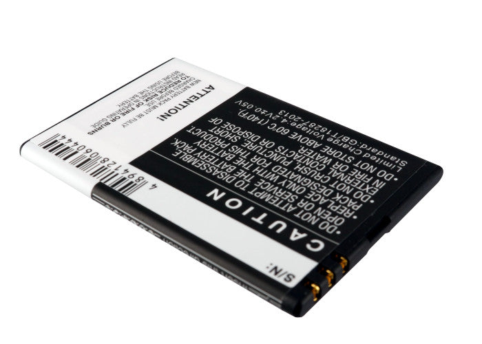 Replacement Battery for Nokia  303 – Mobile, SmartPhone – 1300mAh / 4.81Wh / 3.7V