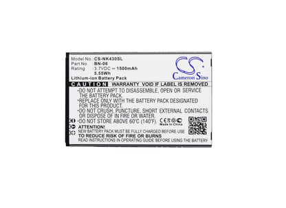 Replacement Battery for Nokia  Lumia 430 – Mobile, SmartPhone – 1500mAh / 5.55Wh / 3.7V