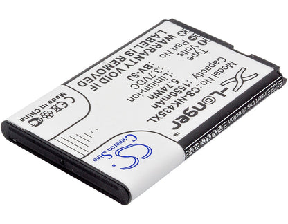 Replacement Battery for Microsoft  Lumia 435 – Mobile, SmartPhone – 1550mAh / 5.74Wh / 3.7V