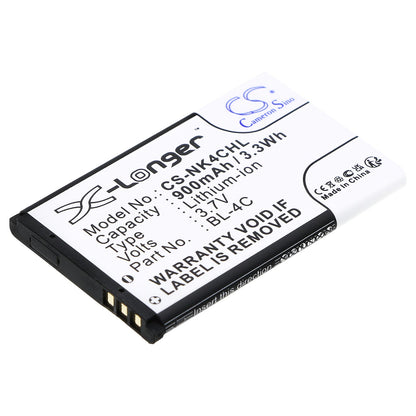 Replacement Battery for Nokia  107 – Camera – 900mAh / 3.33Wh / 3.7V
