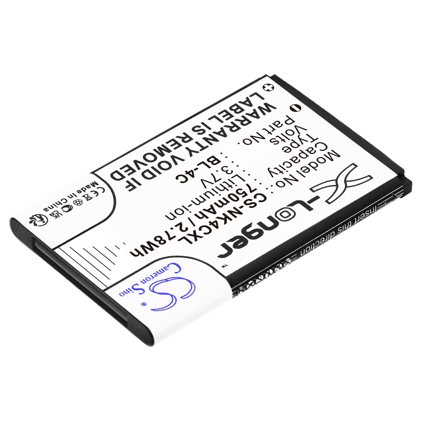 Replacement Battery for BBK  i267 – Mobile, SmartPhone – 750mAh / 2.78Wh / 3.7V