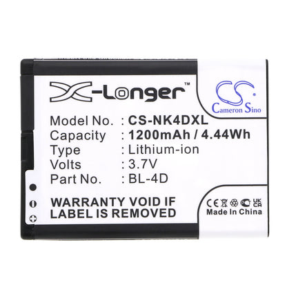 Replacement Battery for Nexian  AC-001 – Mobile, SmartPhone – 1200mAh / 4.44Wh / 3.7V