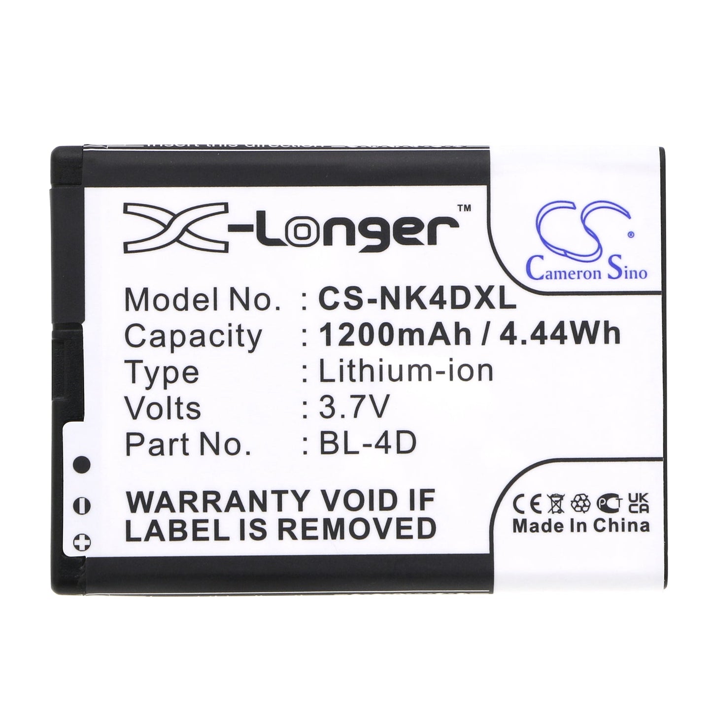 Replacement Battery for EBest  G6 – Mobile, SmartPhone – 1200mAh / 4.44Wh / 3.7V