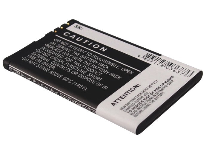 Replacement Battery for Nokia  C6 – Mobile, SmartPhone – 1200mAh / 4.44Wh / 3.7V