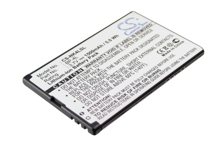 Replacement Battery for Nokia  6760 Slide – Mobile, SmartPhone – 1500mAh / 5.55Wh / 3.7V