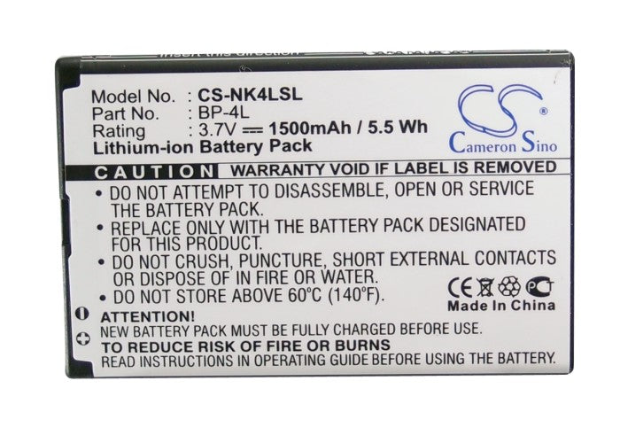 Replacement Battery for Vertu  Constellation Quest – Mobile, SmartPhone – 1500mAh / 5.55Wh / 3.7V