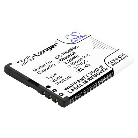 Replacement Battery for Nokia 7610 – Mobile, SmartPhone – 800mAh / 3.7V - image 1