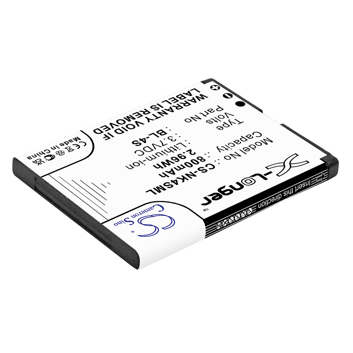 Replacement Battery for Nokia 7610 – Mobile, SmartPhone – 800mAh / 3.7V
