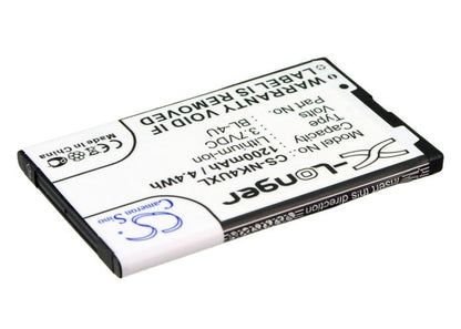 Replacement Battery for Texet  TM-333 – Mobile, SmartPhone – 1200mAh / 4.44Wh / 3.7V
