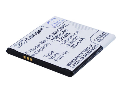 Replacement Battery for Microsoft | Nokia Lumia 535 – Mobile, SmartPhone – 1900mAh / 3.8V - image 1
