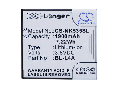 Replacement Battery for Microsoft | Nokia Lumia 535 – Mobile, SmartPhone – 1900mAh / 3.8V - image 5