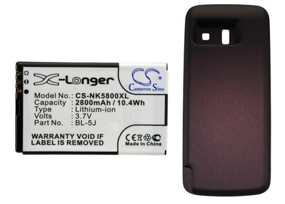Replacement Battery for Nokia 5800 – Mobile, SmartPhone – 2800mAh / 3.7V - image 5