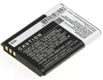 Replacement Battery for Rollei  10050 – Mobile, SmartPhone – 900mAh / 3.33Wh / 3.7V