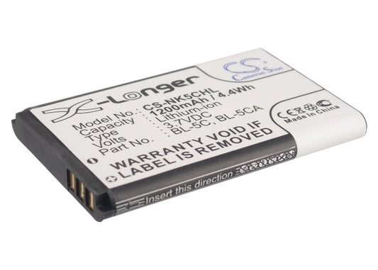 Replacement Battery for Nokia  105 (2023) – Speaker – 1200mAh / 4.44Wh / 3.7V