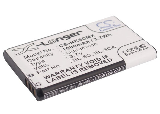 Replacement Battery for Tecno  HD61 Album – Speaker – 1000mAh / 3.70Wh / 3.7V