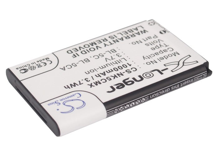 Replacement Battery for Nokia  105 (2023) – Barcode Scanner – 1000mAh / 3.70Wh / 3.7V
