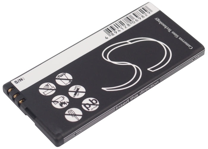 Replacement Battery for Nokia  Lumia 701 – Mobile, SmartPhone – 1200mAh / 4.44Wh / 3.7V