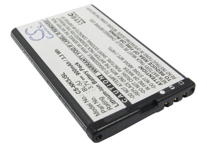 Replacement Battery for Nokia  5230 – Mobile, SmartPhone – 900mAh / 3.33Wh / 3.7V
