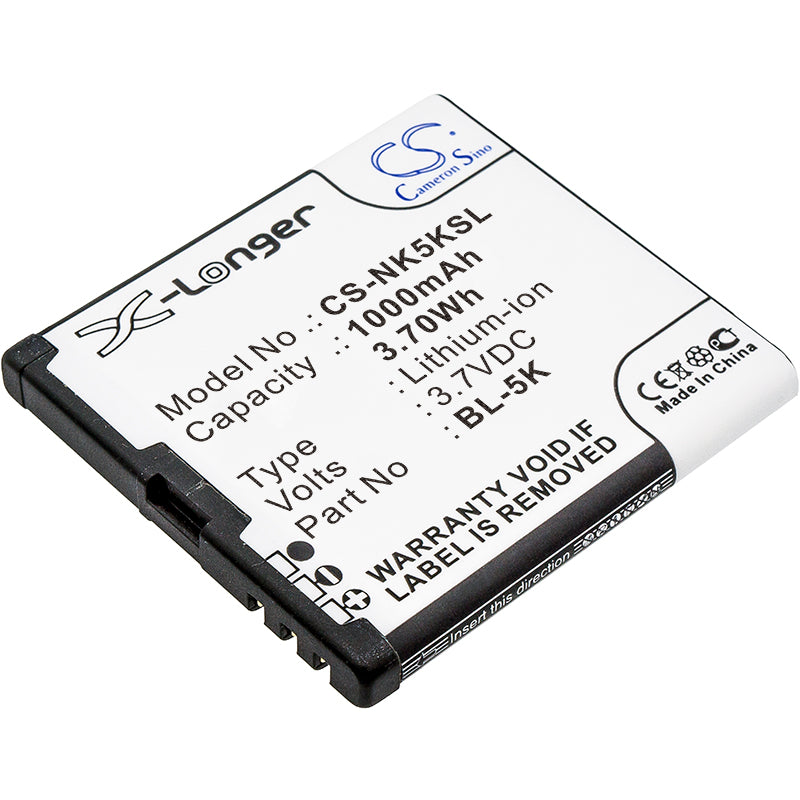 Replacement Battery for Explay | Fly | Dr.Tech | Nokia Q232 – Mobile, SmartPhone – 1000mAh / 3.7V - image 1
