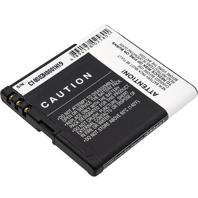 Replacement Battery for Nokia  701 – Mobile, SmartPhone – 1000mAh / 3.70Wh / 3.7V