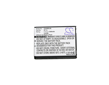 Replacement Battery for Nokia  770 – Mobile, SmartPhone – 1300mAh / 4.81Wh / 3.7V