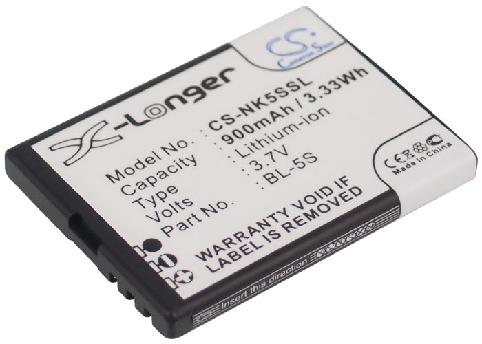 Replacement Battery for Nokia 2330 – Mobile, SmartPhone – 900mAh / 3.7V - image 1