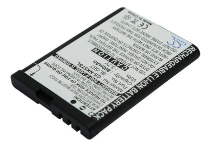 Replacement Battery for Nokia N75 – Mobile, SmartPhone – 800mAh / 3.7V