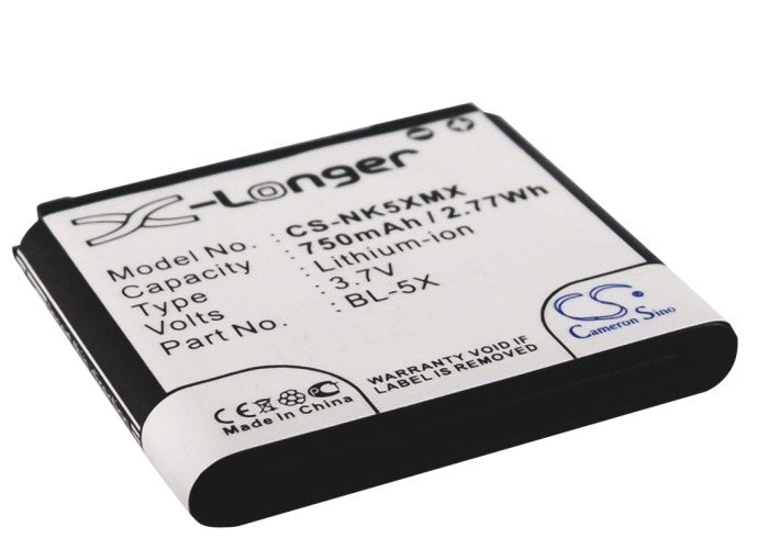 Replacement Battery for Nokia 8800 – Mobile, SmartPhone – 750mAh / 3.7V - image 1