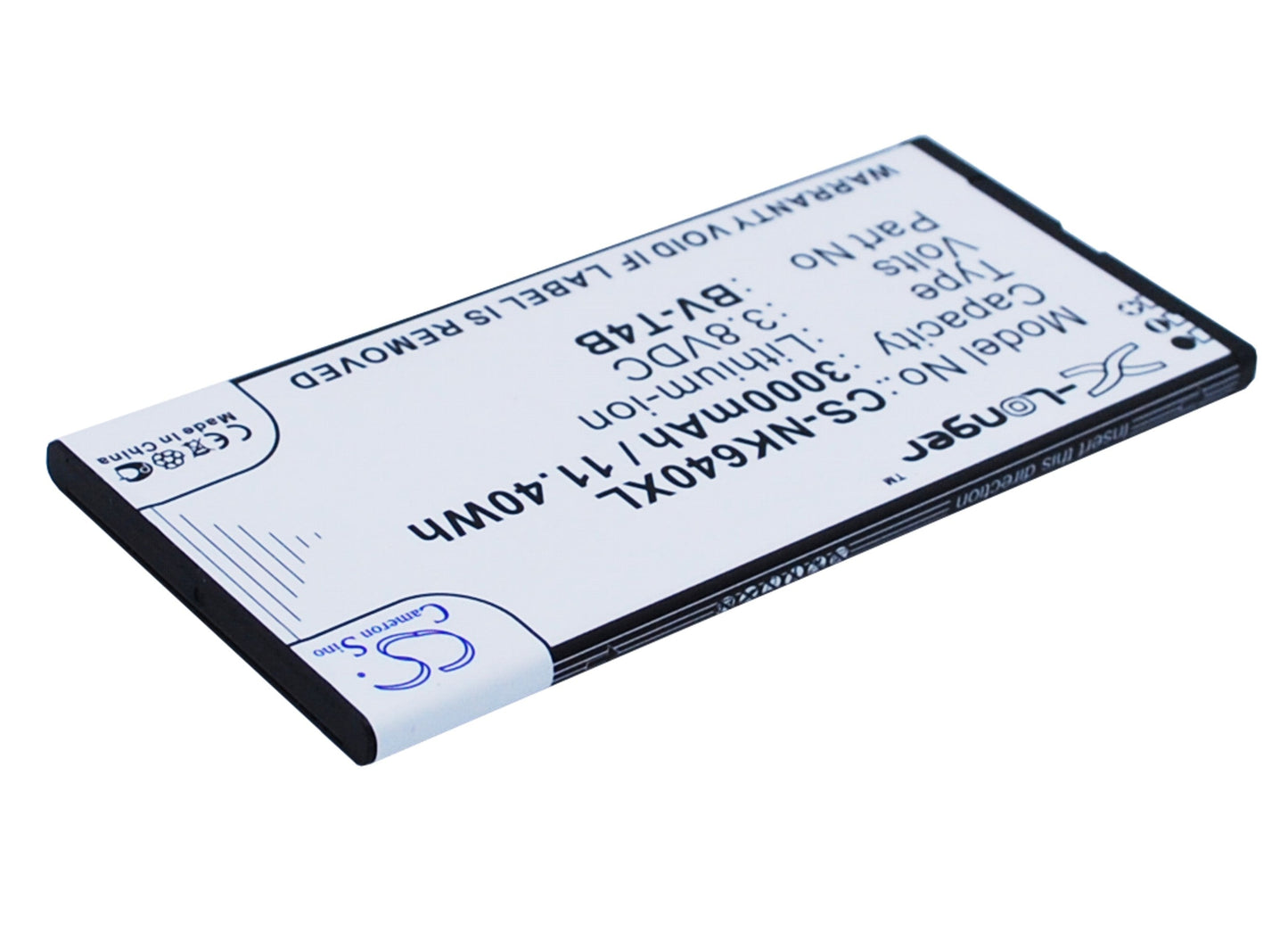 Replacement Battery for Microsoft  Lumia 640 XL – Mobile, SmartPhone – 3000mAh / 11.40Wh / 3.8V