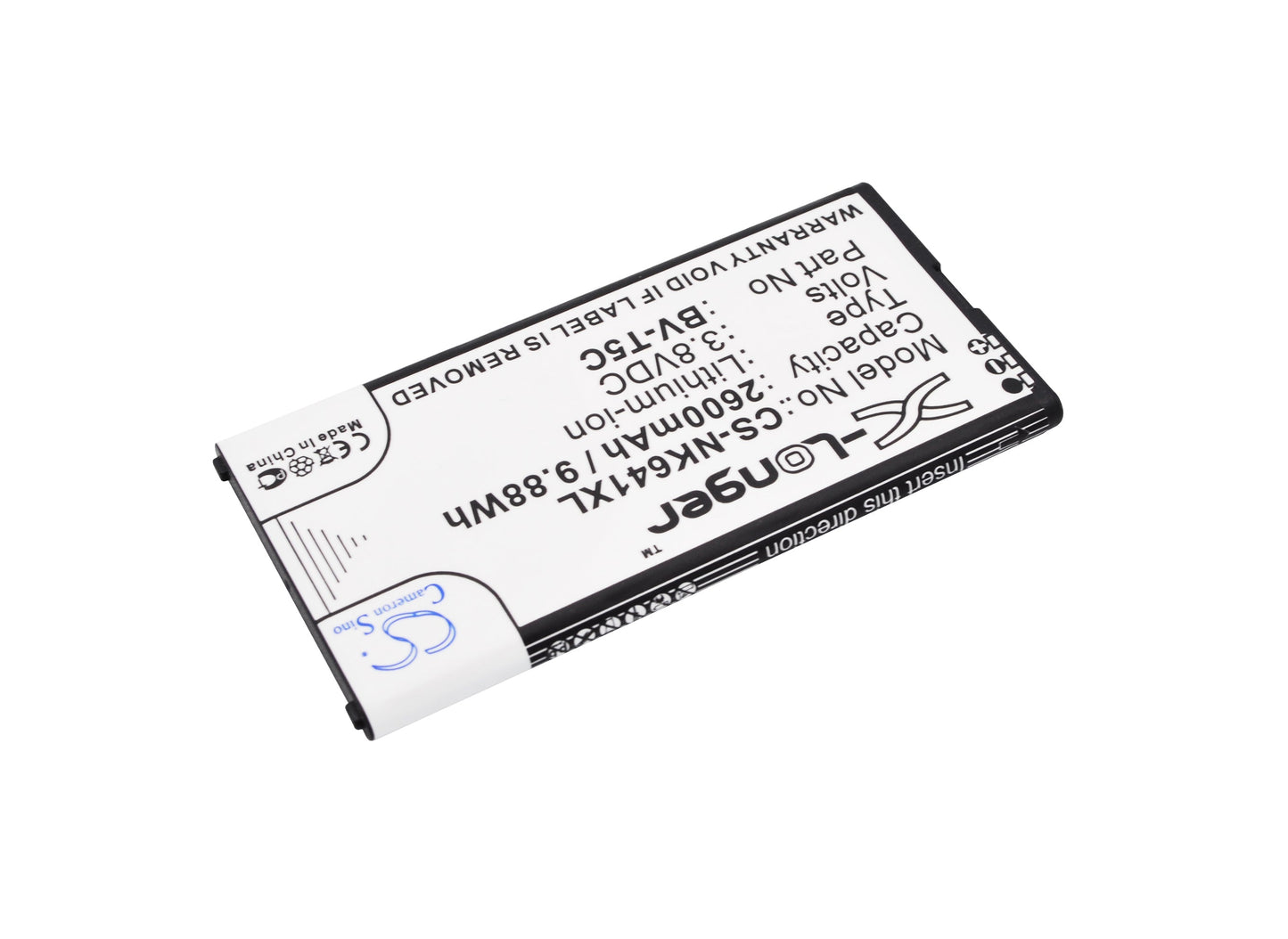 Replacement Battery for Nokia  Lumia 640 – Mobile, SmartPhone – 2600mAh / 9.88Wh / 3.8V