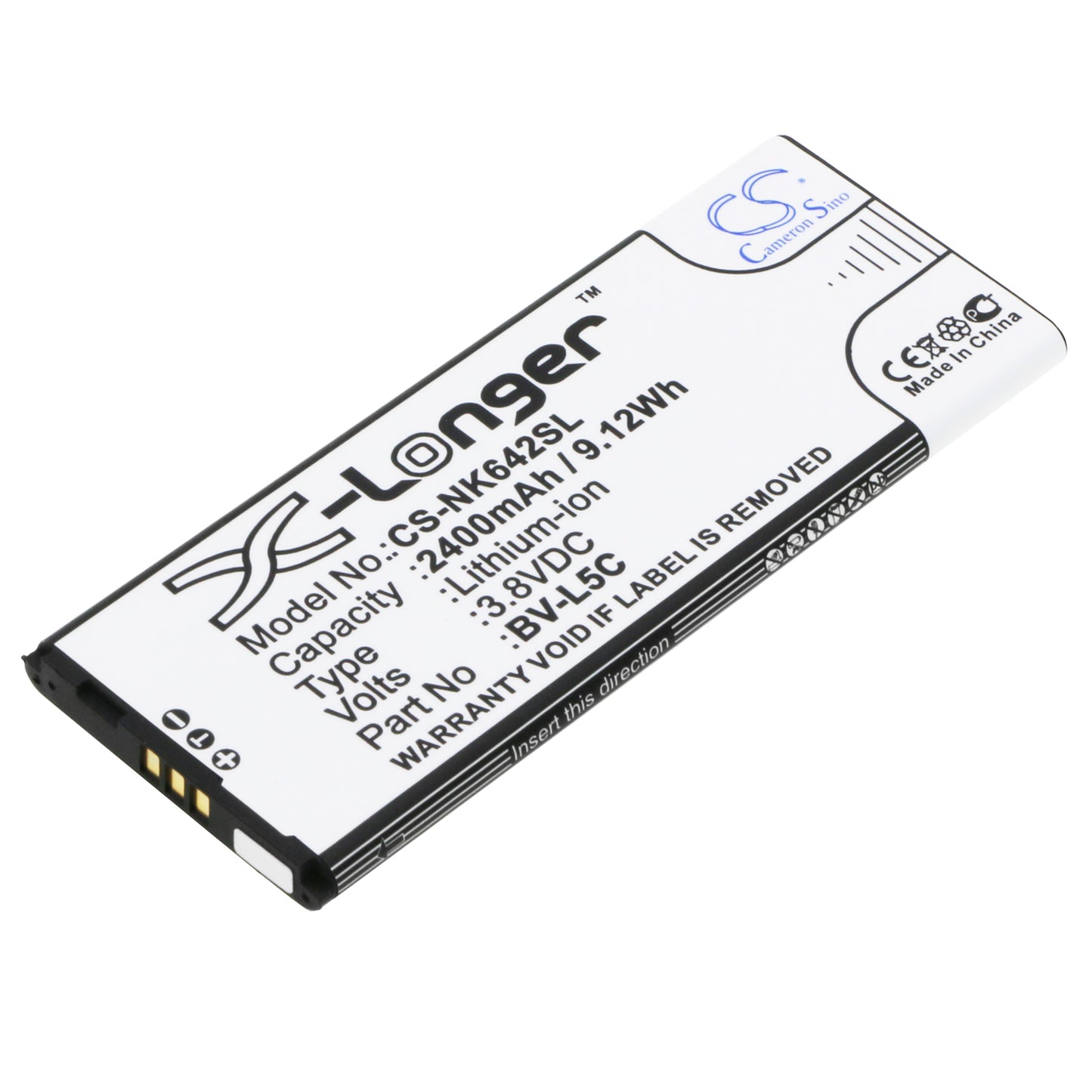 Replacement Battery for Nokia | Microsoft Lumia 640 LTE – Mobile, SmartPhone – 2400mAh / 3.8V - image 1
