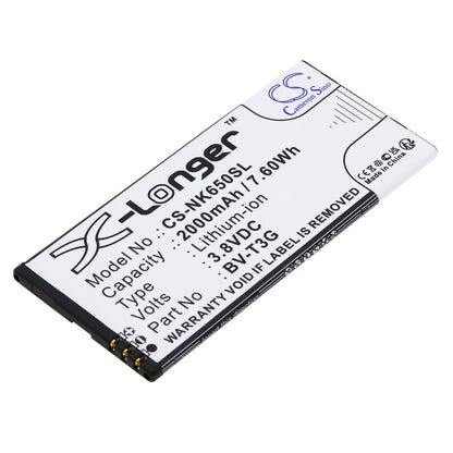 Replacement Battery for Nokia | Microsoft Lumia 650 – Mobile, SmartPhone – 2000mAh / 3.8V - image 1