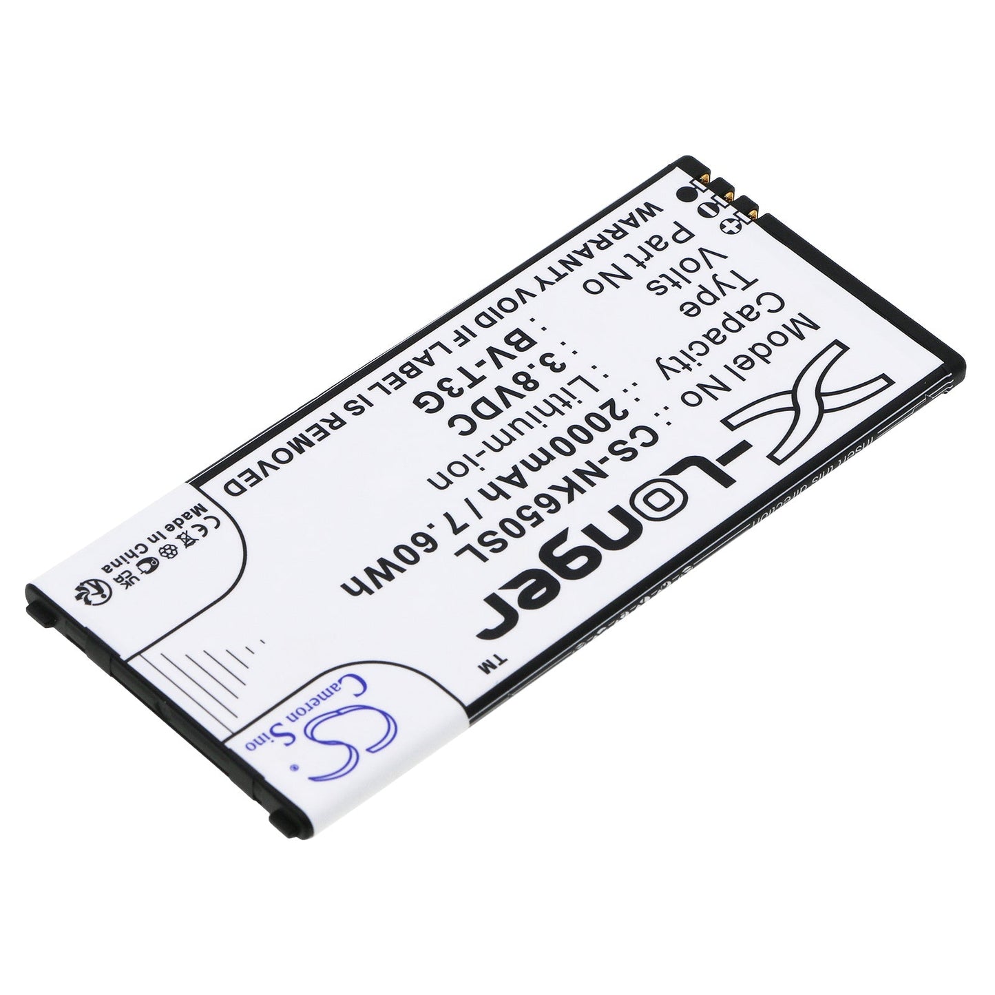Replacement Battery for Microsoft  Lumia 650 – Mobile, SmartPhone – 2000mAh / 7.60Wh / 3.8V