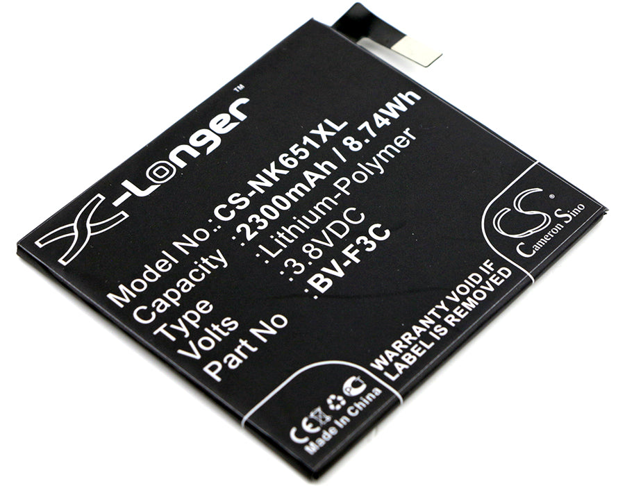 Replacement Battery for Nokia | Microsoft Lumia 650 XL – Mobile, SmartPhone – 2300mAh / 3.8V - image 1