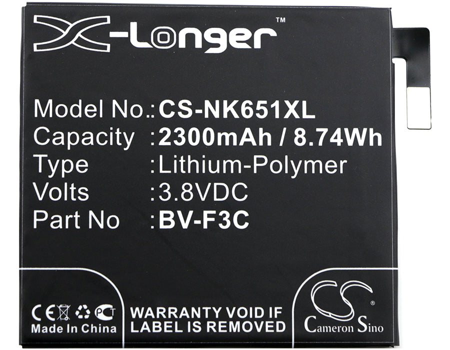 Replacement Battery for Nokia | Microsoft Lumia 650 XL – Mobile, SmartPhone – 2300mAh / 3.8V - image 3