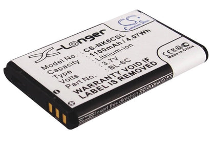 Replacement Battery for Nokia  2115i – Camera – 1100mAh / 4.07Wh / 3.7V