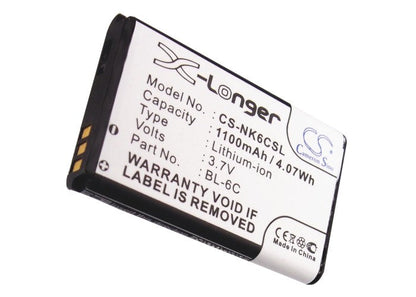 Replacement Battery for Doro  330 – Mobile, SmartPhone – 1100mAh / 4.07Wh / 3.7V