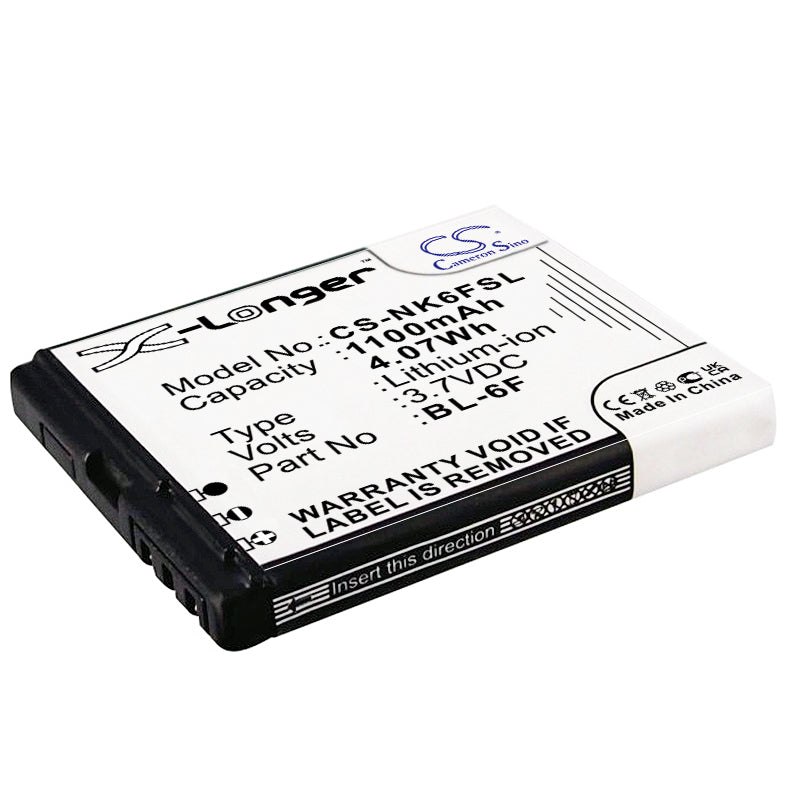 Replacement Battery for Nokia | VIBO | BLU N95 8GB – Mobile, SmartPhone – 1100mAh / 3.7V - image 1