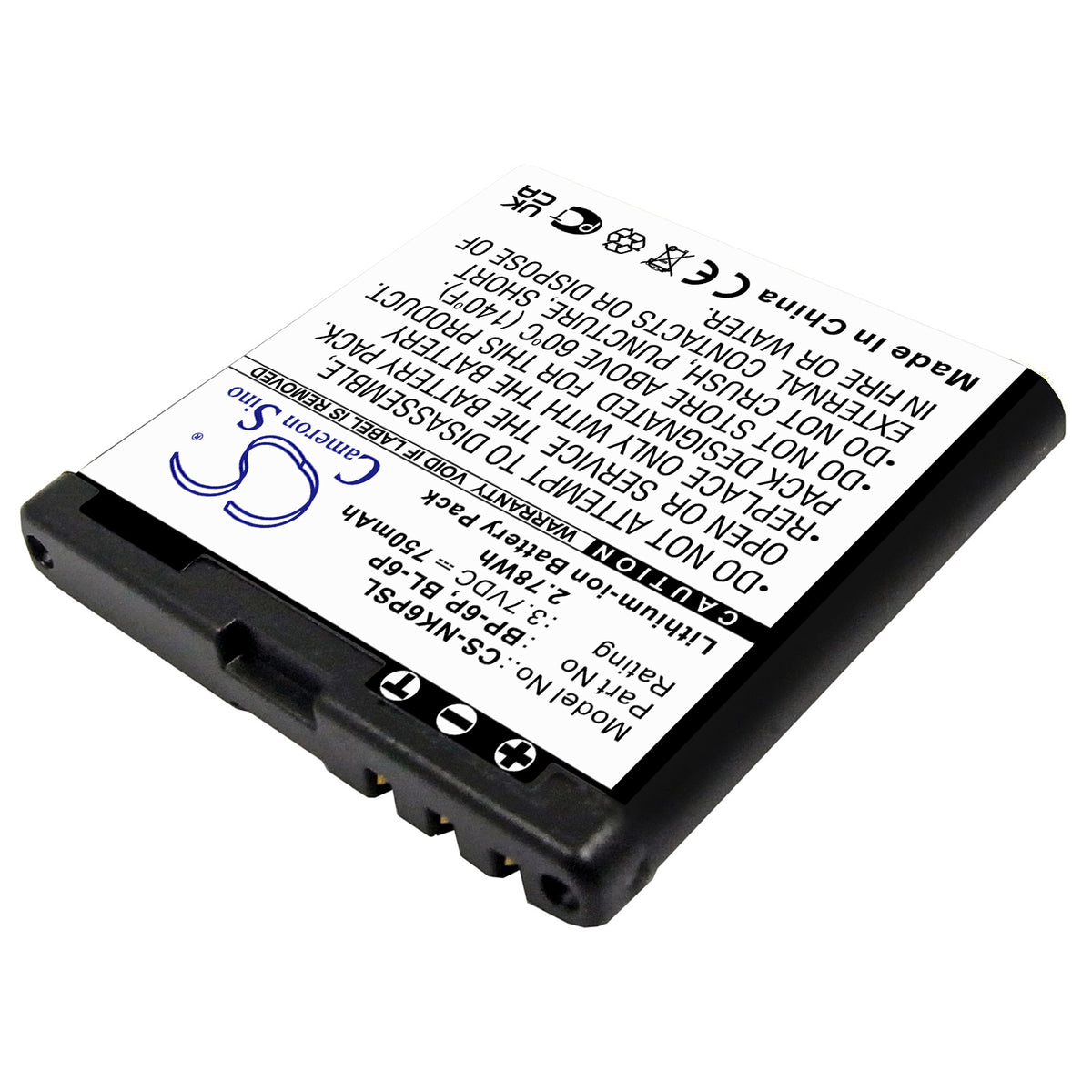 Replacement Battery for Seecode | Nokia | Mobiado S40 – Mobile, SmartPhone – 750mAh / 3.7V