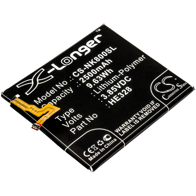 Replacement Battery for Nokia 8 – Mobile, SmartPhone – 2500mAh / 3.85V - image 1