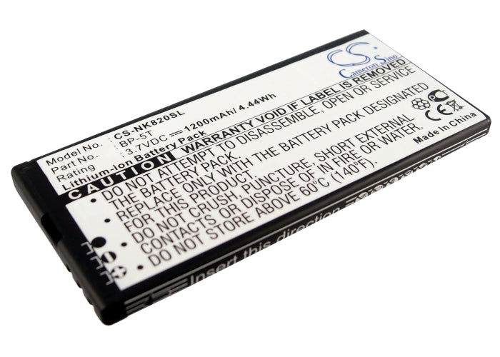 Replacement Battery for Nokia Lumia 820 – Mobile, SmartPhone – 1200mAh / 3.7V - image 1